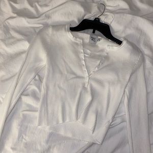 Princess Polly White Crop Top Size US 6